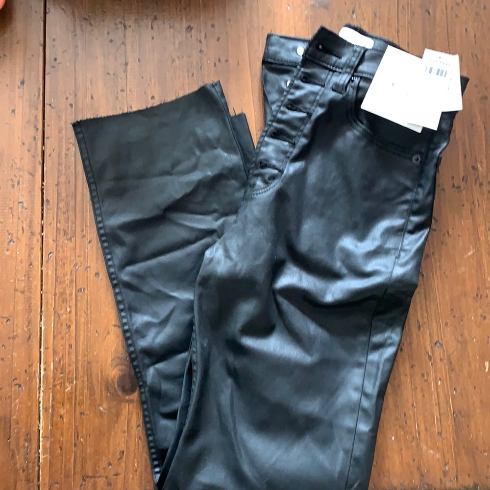 Abercrombie coated denim